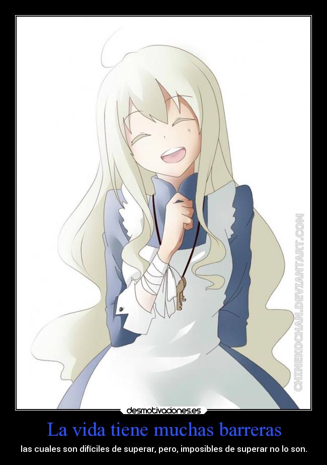 La vida tiene muchas barreras -