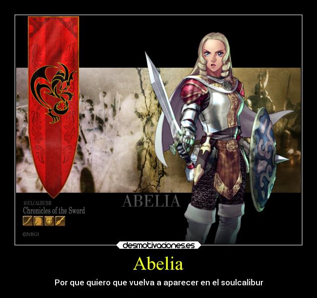 Abelia - Por que quiero que vuelva a aparecer en el soulcalibur