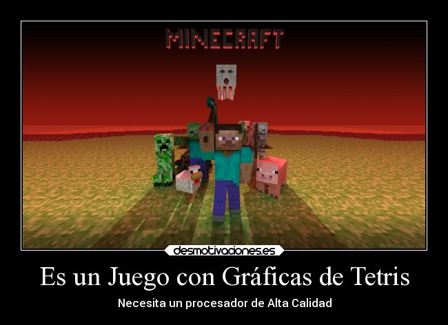 Es un Juego con Gráficas de Tetris - Necesita un procesador de Alta Calidad