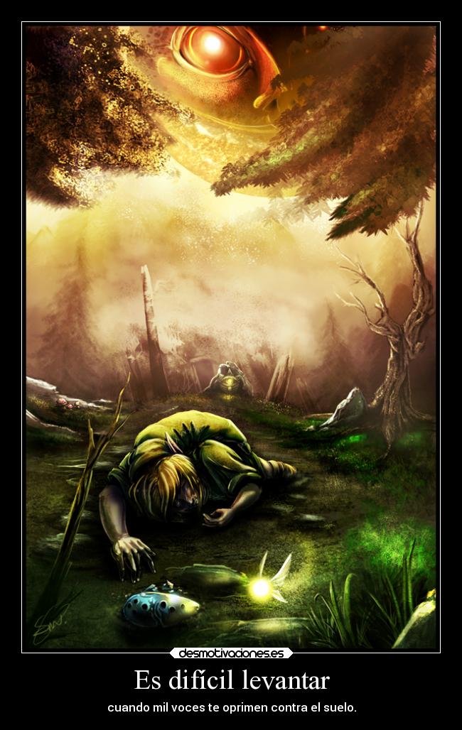 Es difícil levantar - cuando mil voces te oprimen contra el suelo.