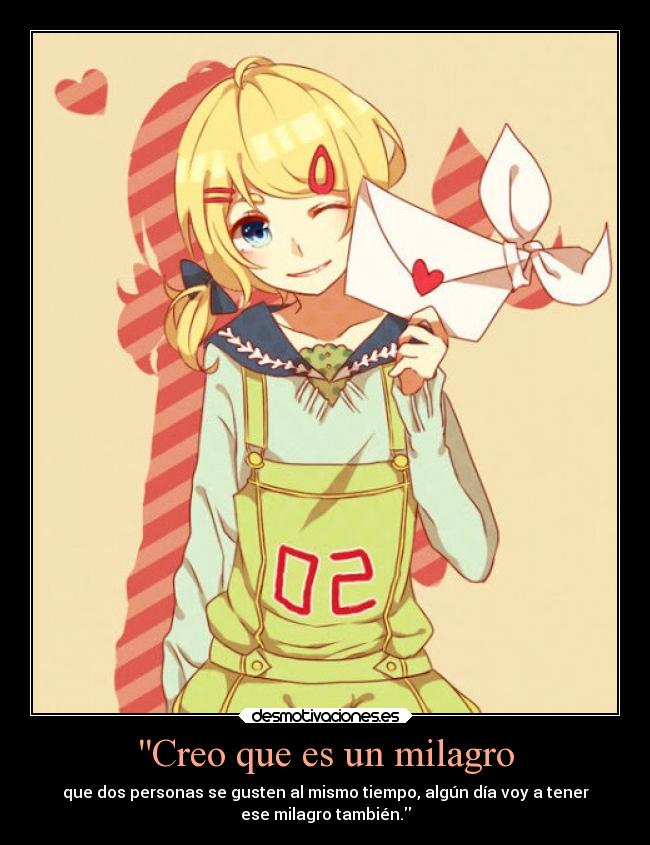 Creo que es un milagro -