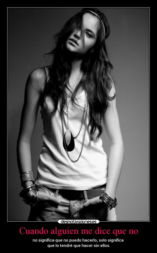 Cuando alguien me dice que no - 