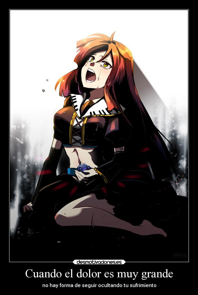 Cuando el dolor es muy grande -