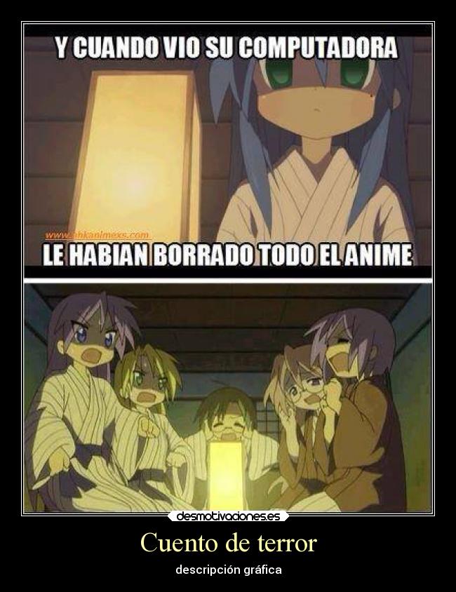 carteles anime konata sempai desmotivaciones desmotivaciones