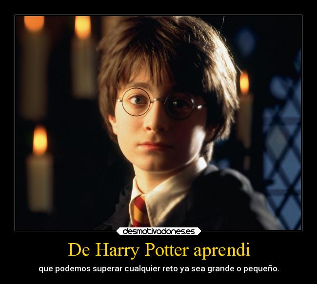 De Harry Potter aprendi -