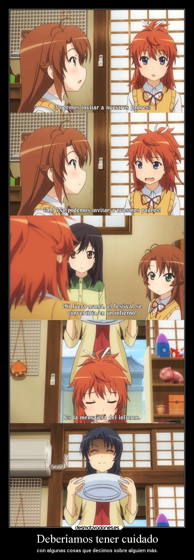 Deberíamos tener cuidado -