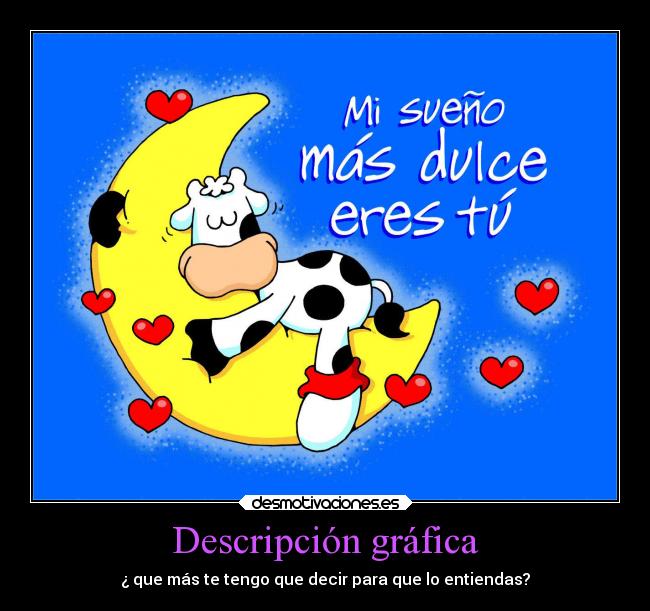 Descripción gráfica - ¿ que más te tengo que decir para que lo entiendas?
