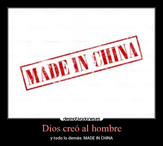 Dios creó al hombre -