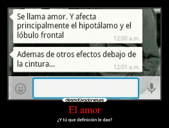 El amor -