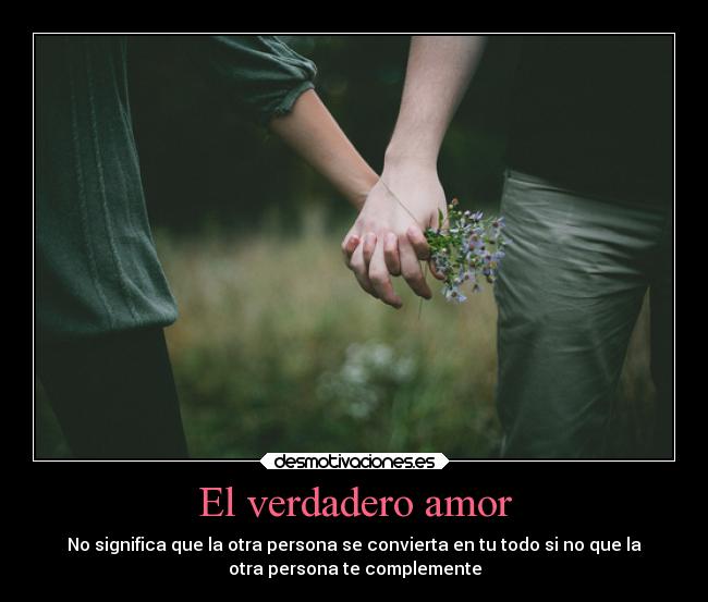 carteles amor amor persona complemento valorate desmotivaciones