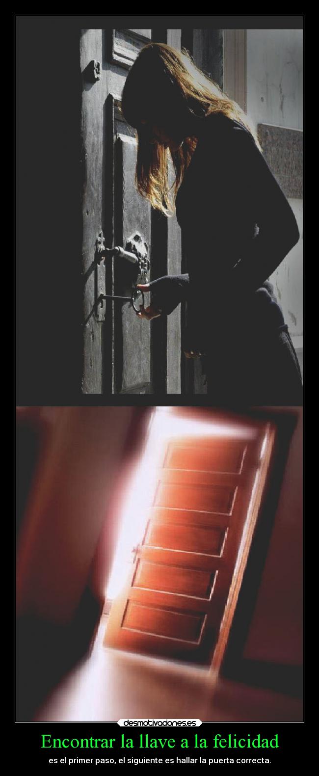 Encontrar la llave a la felicidad -