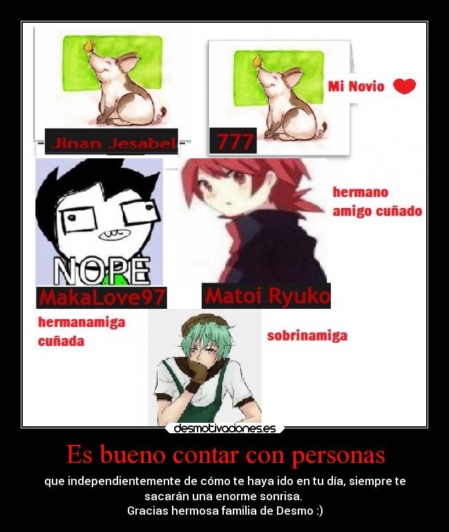 carteles amigos familia amor 777 matoi maka hada los quiero mucho shinigamixlll cartel cursi raro desmotivaciones