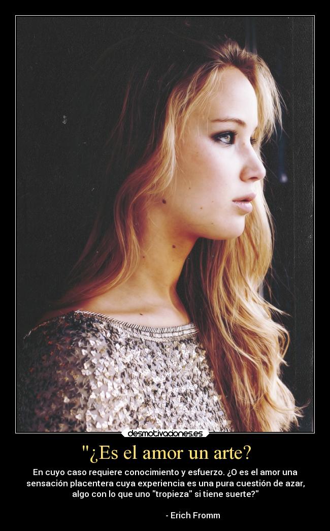 ¿Es el amor un arte? -