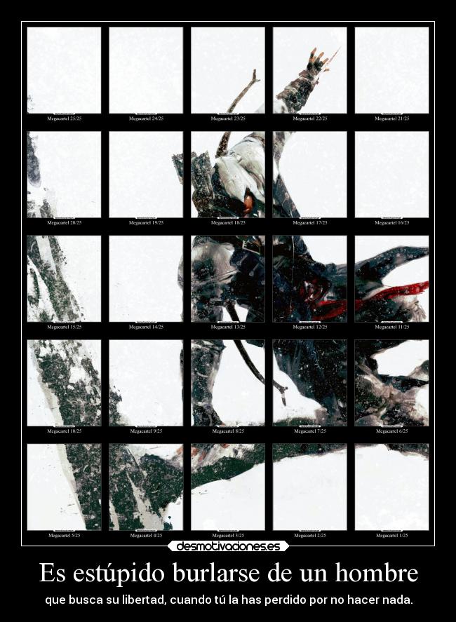 Es estúpido burlarse de un hombre - 