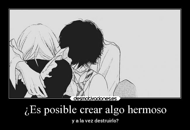 carteles pregunta causiosa manga blackandwhite crear love aishiteru desmotivaciones