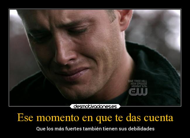 Ese momento en que te das cuenta -