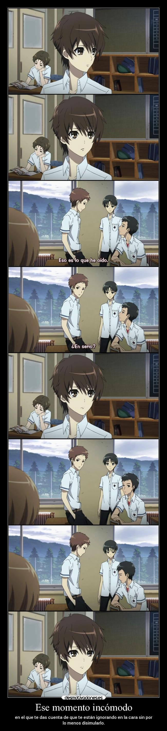 Ese momento incómodo - 