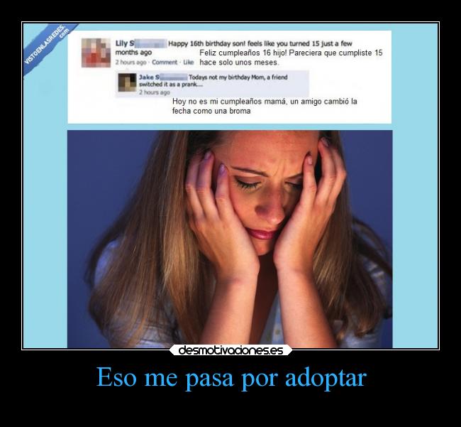 Eso me pasa por adoptar - 