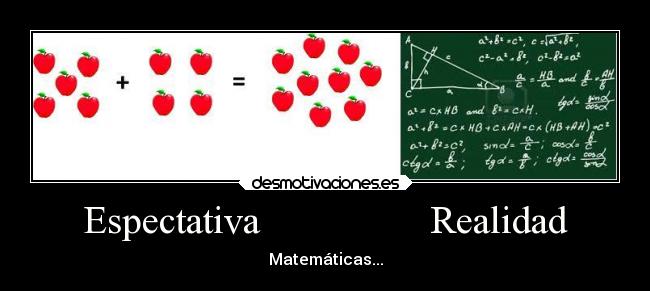 Espectativa                 Realidad - 