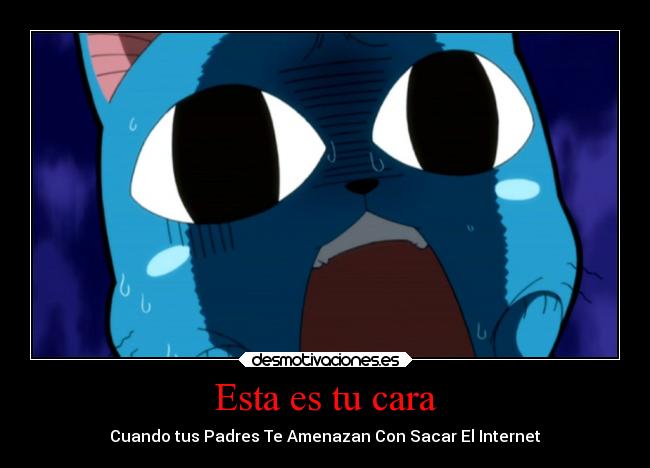 carteles anime fairy tail happy desmotivaciones