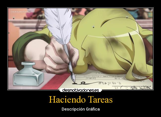 Haciendo Tareas - Descripción Gráfica