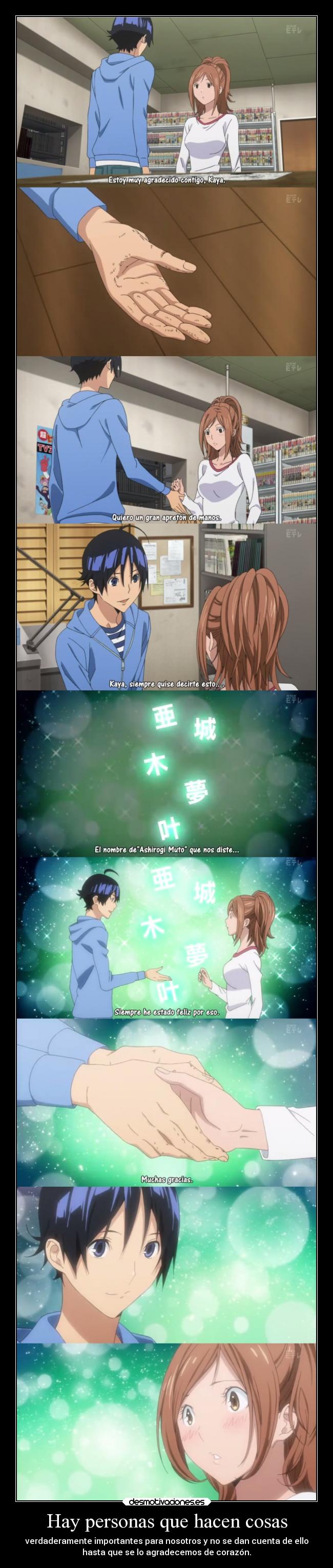 Hay personas que hacen cosas -