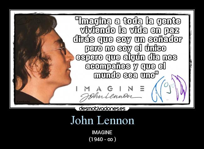 carteles john lennon imagine desmotivaciones