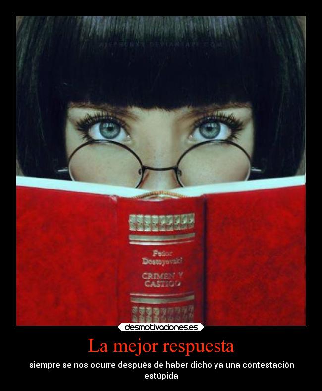 La mejor respuesta -