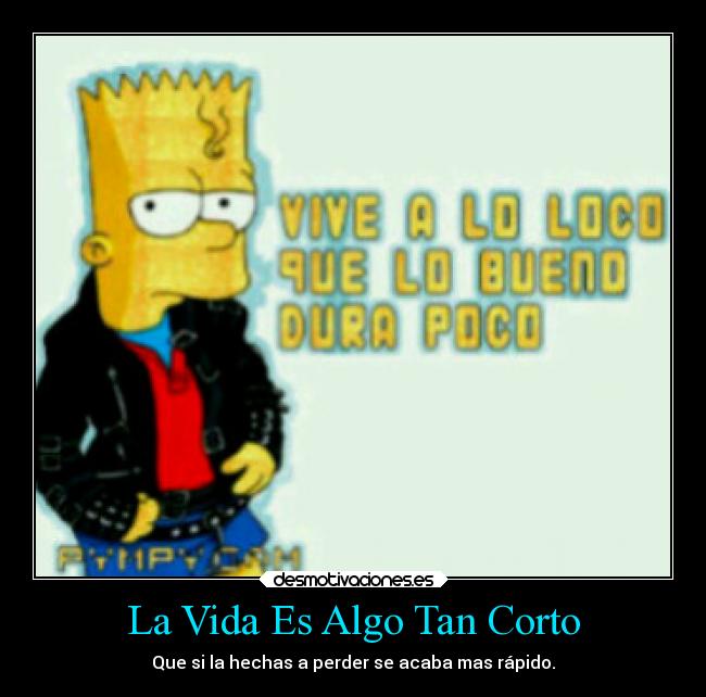 La Vida Es Algo Tan Corto -