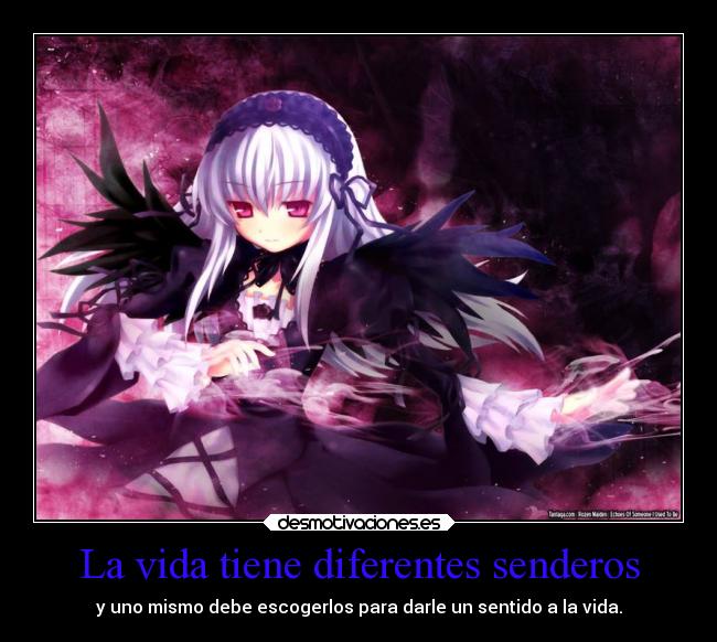 La vida tiene diferentes senderos -