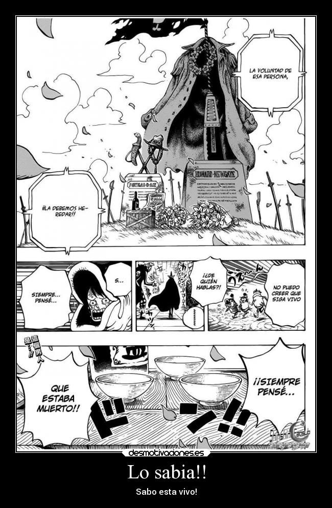 Lo sabia!! - Sabo esta vivo!
