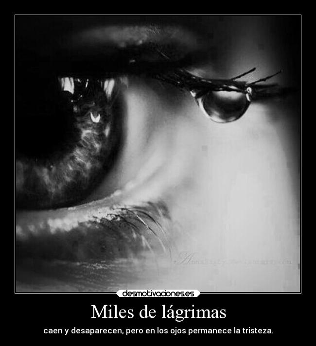 carteles tristeza lagrimas dejo quererte amor hare ojos blancoynegro avenovoladora santi desmotivaciones