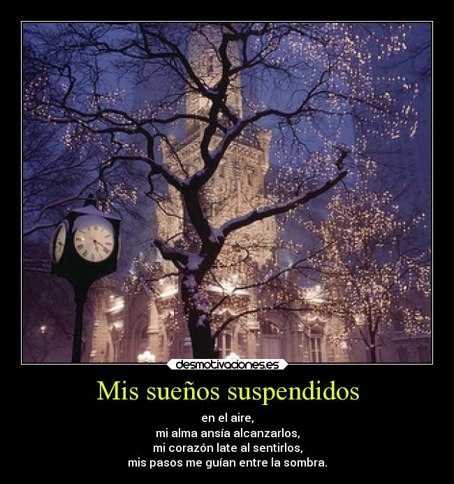 Mis sueños suspendidos - 