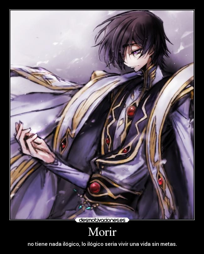 carteles anime code geass lelouch lamperoug desmotivaciones