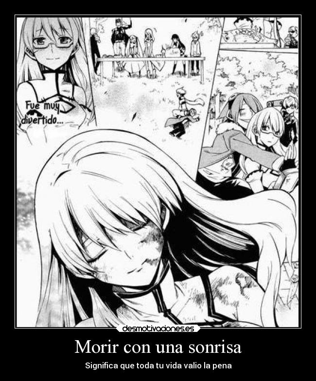 Morir con una sonrisa - Significa que toda tu vida valio la pena