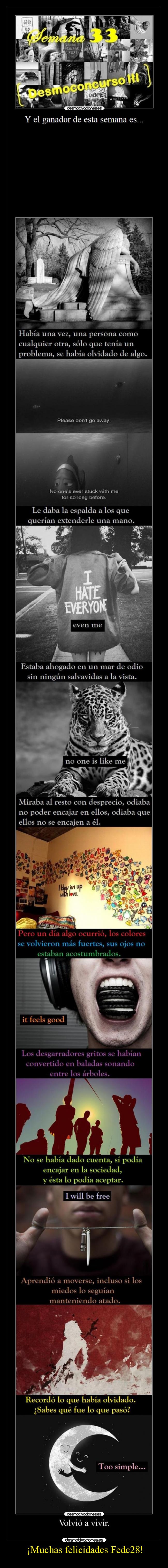 ¡Muchas felicidades Fede28! -