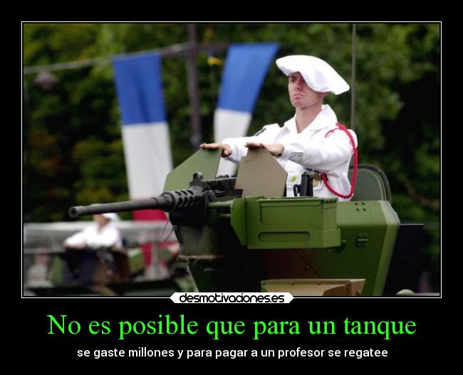 No es posible que para un tanque - 