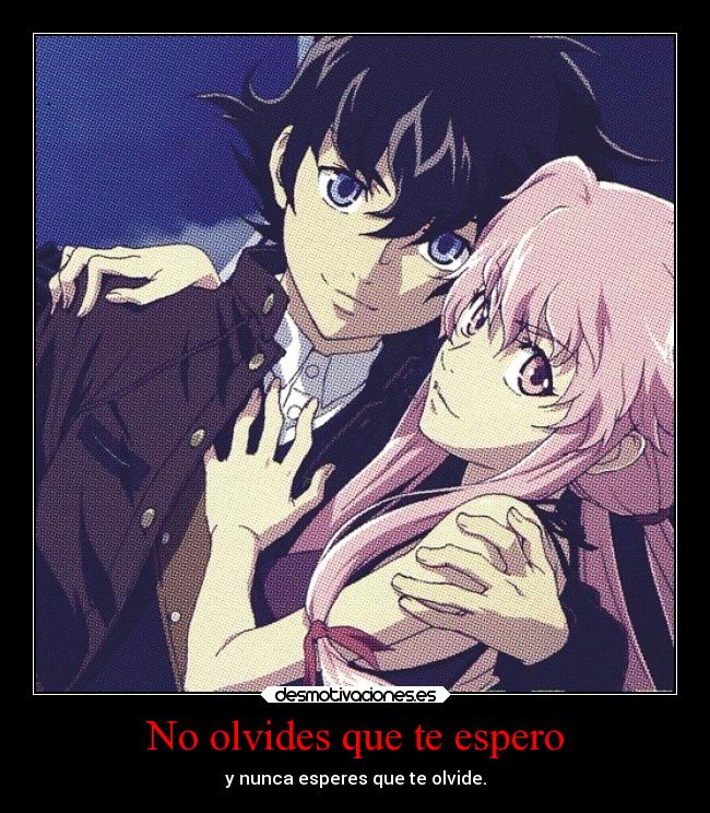 carteles anime otaku manga yuno infiernodeangeles devilbrigade mirai nikki painxcaro gasai amor desmotivaciones