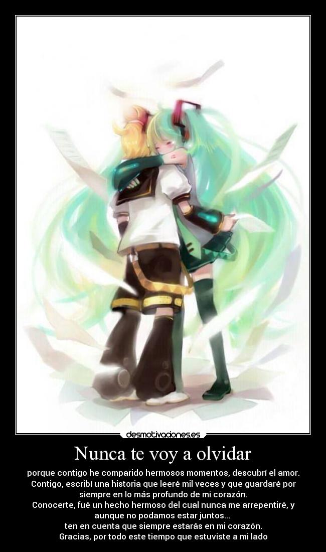 Nunca te voy a olvidar - 