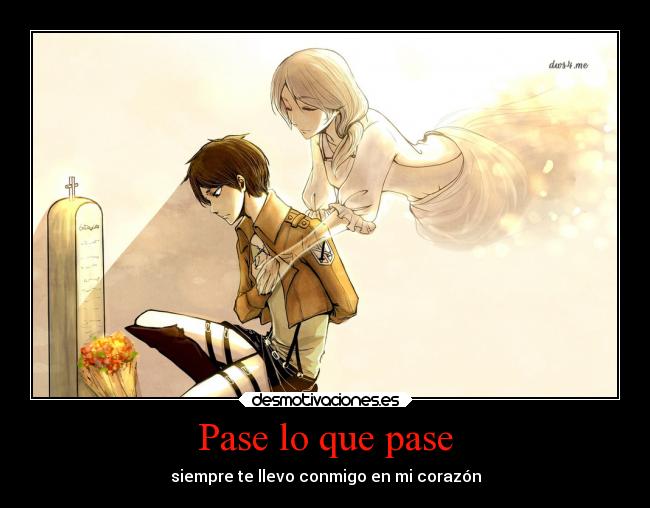 carteles anime shingeki kyojin eren jaeger echos reales dolor tristeza desmotivaciones