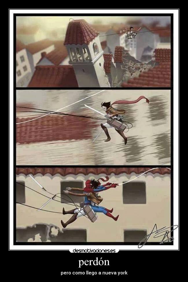 perdón - pero como llego a nueva york