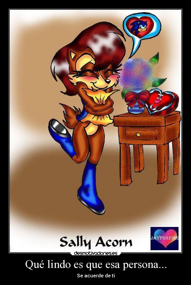 Qué lindo es que esa persona... - 