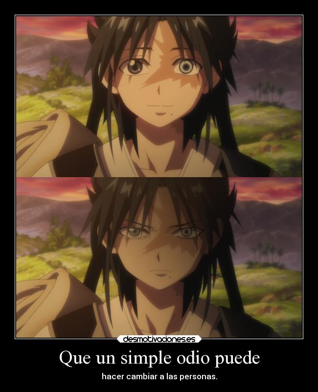 carteles odio anime magi haku desmotivaciones