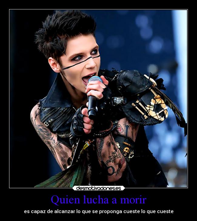 carteles mundo musica andy biersack lucha desmotivaciones