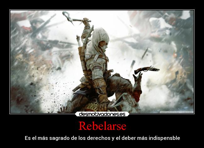 carteles marquis fayette assassins creed rebelarse desmotivaciones