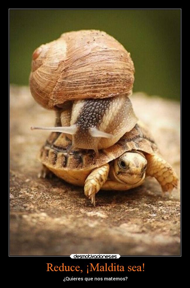 Reduce, ¡Maldita sea! -