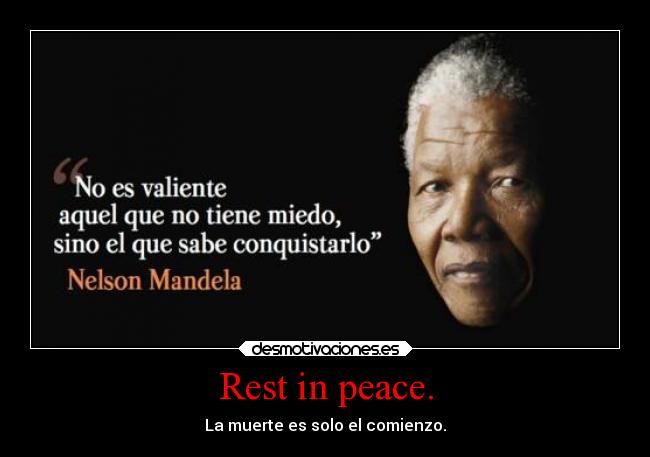 Rest in peace. - La muerte es solo el comienzo.