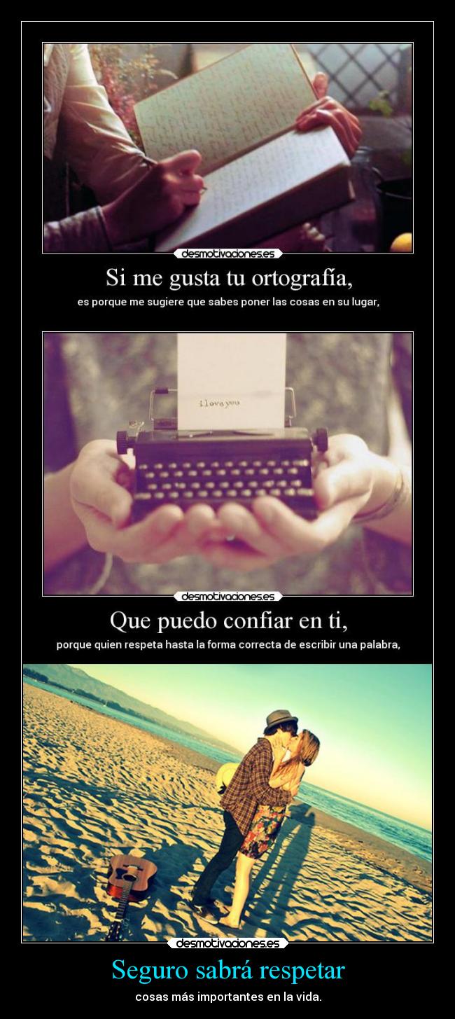 Seguro sabrá respetar - 