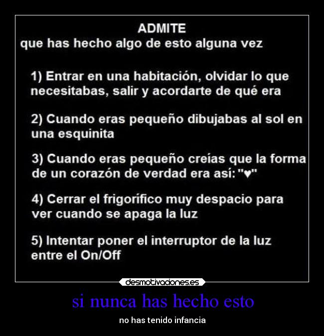 si nunca has hecho esto -