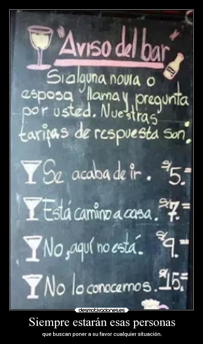 Siempre estarán esas personas - 